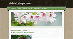 Desktop Screenshot of gilchristosteopath.com